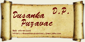 Dušanka Puzavac vizit kartica